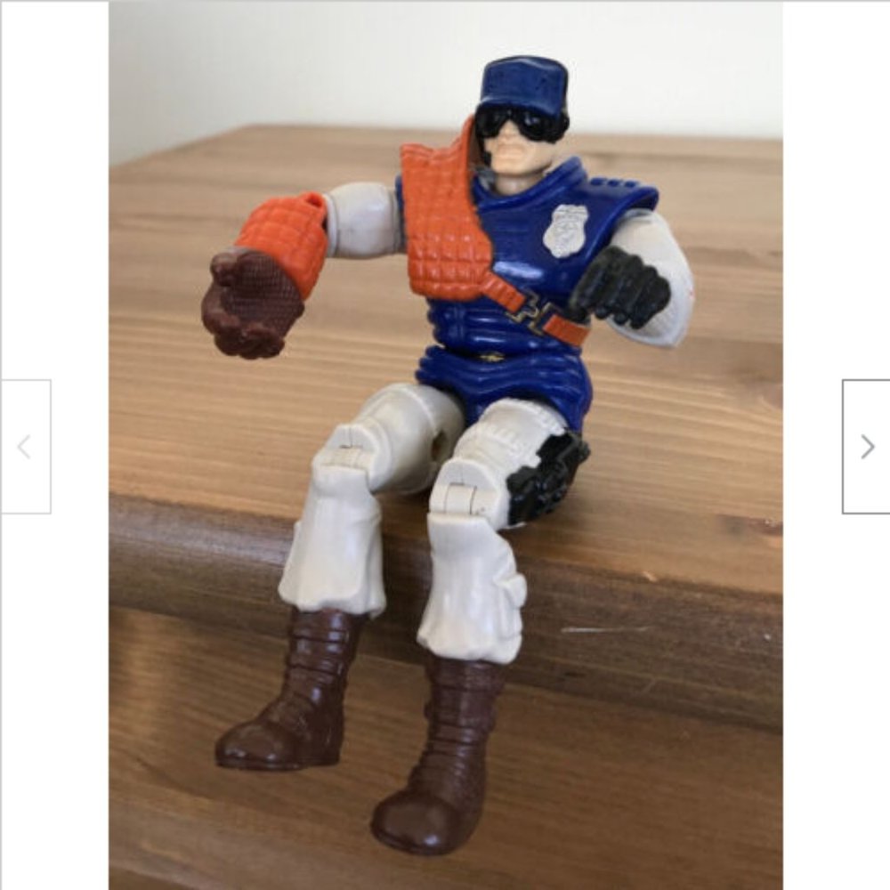 Vtg Cops n Crooks Sgt Mace 6" Action Figure 1988 Hasbro